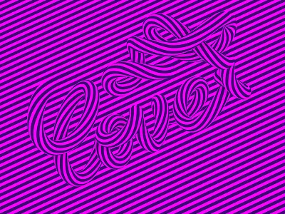 Love 3d art handwritten lettering love op opart type typography