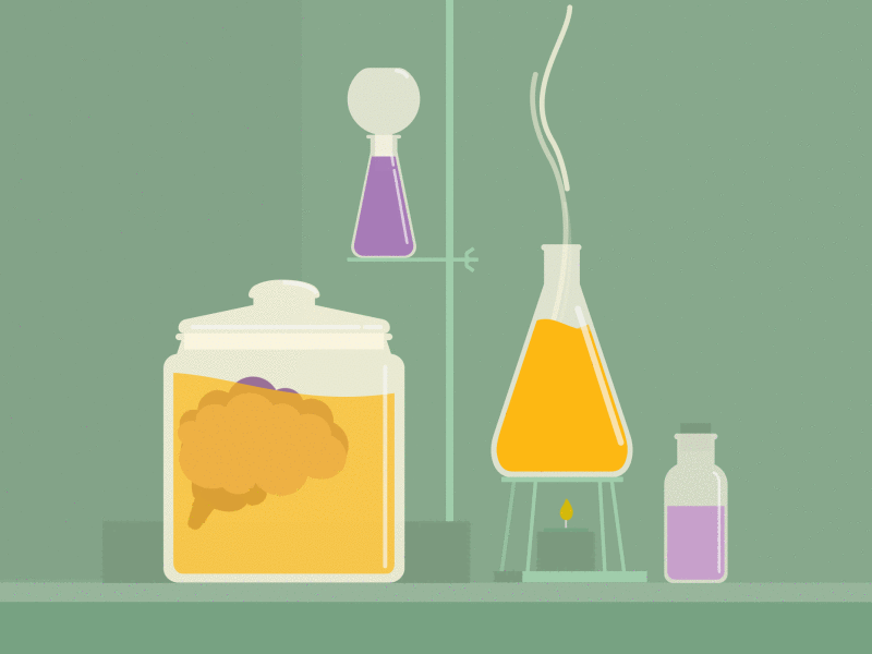 Mad scientist labratory brain gif giftober halloween lab thefuturchallenge