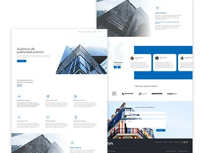 Landig page - Website clean landing page ui design user experience design web web site service website