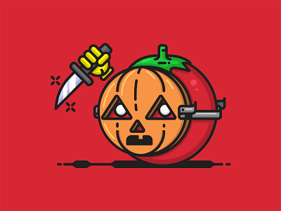 Tomato Playoff halloween stickermule tomato