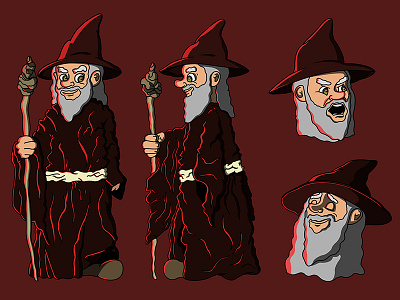 The Wizard_Character design cartoon cartooncharacter characterdesign design drawing illustration illustrator wizard