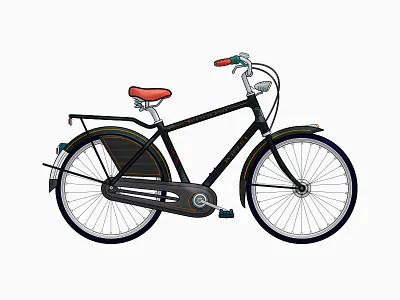 Bicycle bicycle holiday icon illustration move national day the red thin line zklm0000