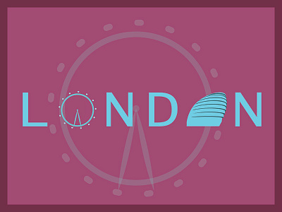 Cities & Monuments: London architecture branding graphic design illustration illustrator logo london london city hall london eye photoshop visual design