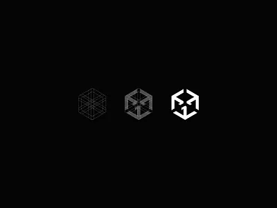 Logo proposal - "1YES" branding grid grid system logo personal