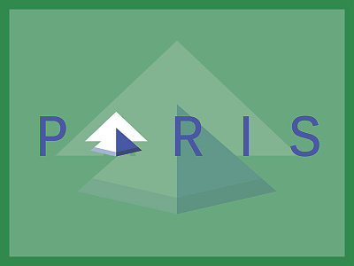 Cities & Monuments: Paris architecture branding graphic design illustration illustrator logo louvre pyramid paris photoshop pyramide du louvre visual design