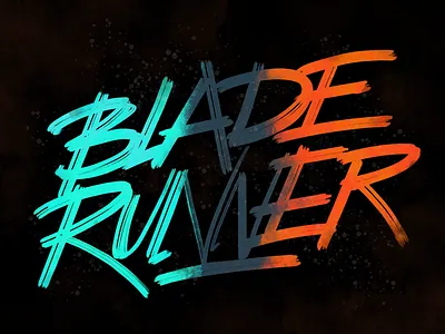 Blade Runner calligraphy freehand handwriting handwritten kaligrafia lettering liternictwo litery powerscripts script typografia typography