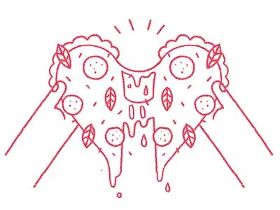 FOOD IS LOVE art artwork design food illustration love