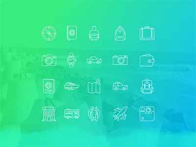 Travel Icon Set icon ui ux