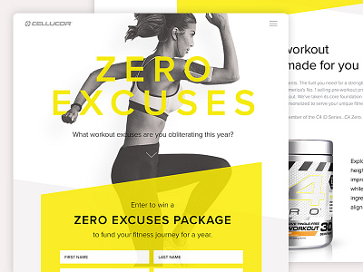 Sports Nutrition Product Page landing page product page ui design uiux web design