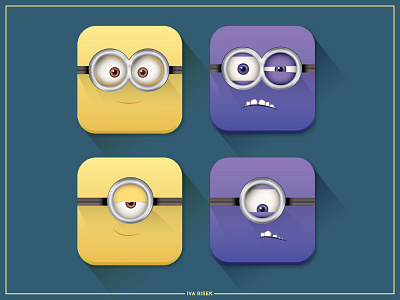 Minions Icons design graphic design icon icons