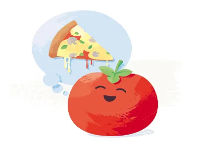 Tomato dream cheese dream mushroom pizza sticker mule tomato