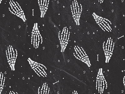 Halloweeny Hands bones halloween halloween pattern pattern skeleton skeleton hand