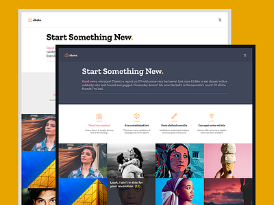 Shots - minimal clean photogallery template clean gallery minimal modern photo photogallery photoshop portfolio site template webdesign