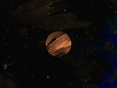 Mars galaxy illustration mars paint paper planet solar system space stars textures