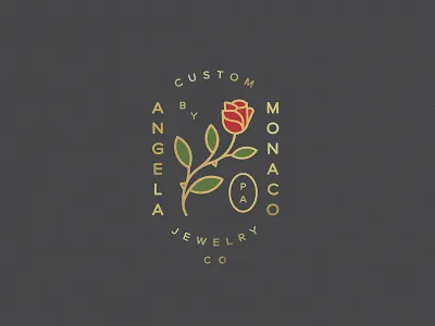 Angela Monaco Jewelry branding jewelry logo lynx rose