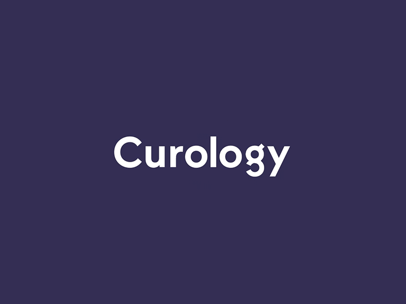 Curology's New Logo animation logo navy blue rebrand red antler white