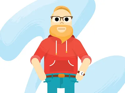 Self Doodle character illustration self texture vector