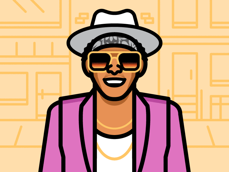 Bruno Mars bruno mars illustration music portrait vector