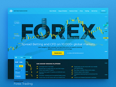 Forex Trading — Landing analytics candlestics diagram financial forex graph homo faber landing processing statistics ui web