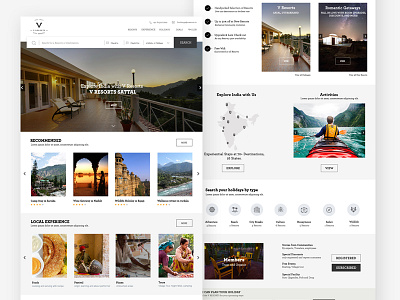 Resort Booking Website Home Page activities booking experience reservation resort resorts room theme