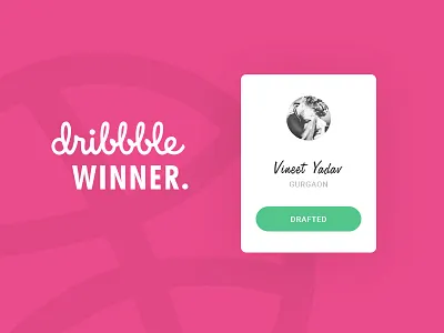 First winner animator delhi designer dribbble giveaway india invitations invite ui ux
