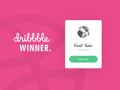 First winner animator delhi designer dribbble giveaway india invitations invite ui ux