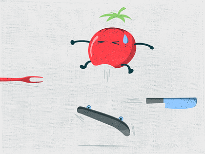 Tomato Skate 2 stickermule tomato
