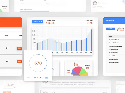 Dashboard Design creative dashboard digital goods edd landing page marketplace material design ui design website design