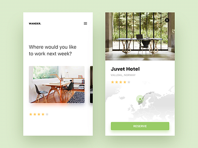 wander. 🌲 app mobile nomad ui wander
