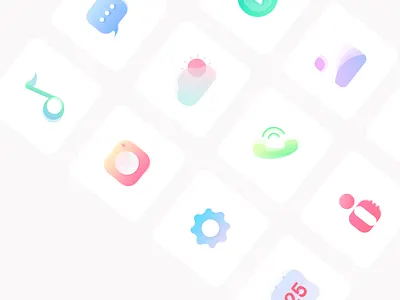 Gradient Icon gradient icons mobile