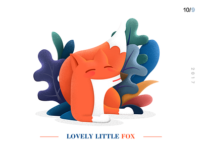 Lovely little fox beautiful fairy fox fun illustration tale