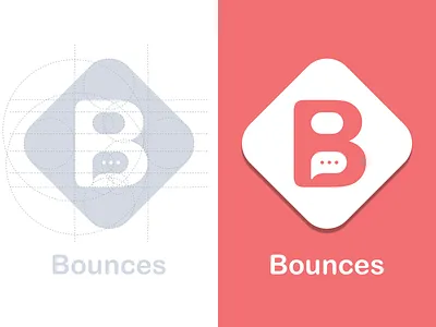 Bounces - Logo android app design icon iphone logo mobile process