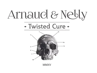 Arnaud & Nelly Logo artdirection design illustration logo logodesign skull typography winery