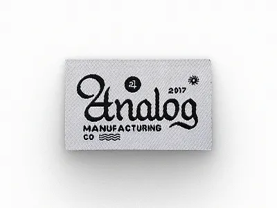 Analog Tag analog lettering tag typography