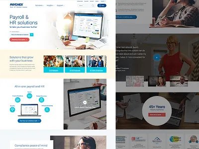 2017 Redesign corporate landing page ui ux web design
