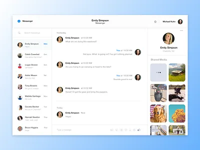 Week 11 - Facebook Messenger Modal chat modal facebook messenger rvweeklyuichallenge sketch