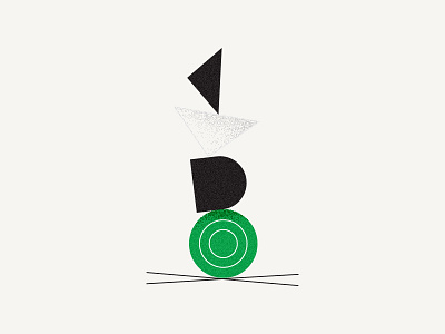 Stacked abstract branding stacked