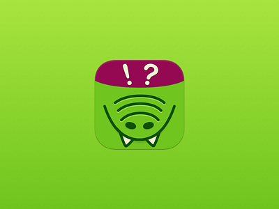 Charades (Crocodile in rus) App Icon - Daily UI #005 charades crocodile daily daily ui dailyui game green icon ios icon ui