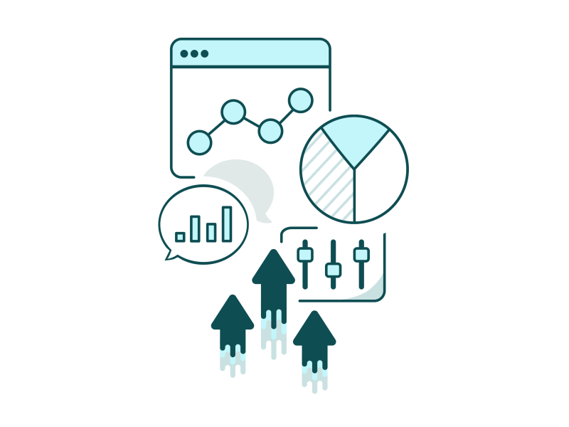 Data Graphics - Subtle Motion after effects arrows charts data gif graphs icons motion