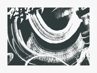 Mix 3 abstract black brush cover art paint