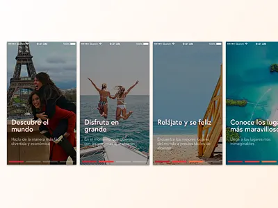 OnBoarding Experience UI app experience ios mobile onboarding tour ui ux