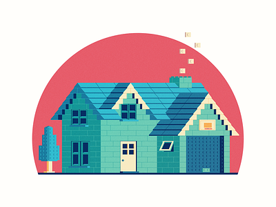 Lego House 2d illustration lego vector