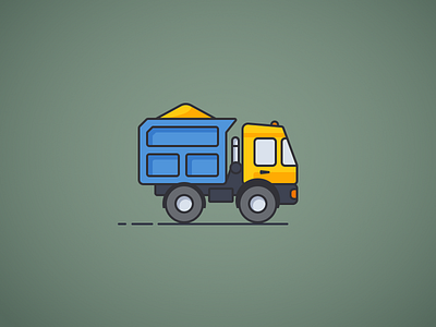 Truck cartoon illustration sketch vector