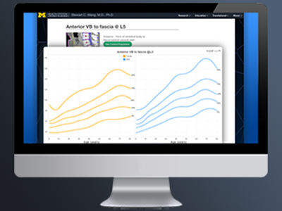 Data Visualization Calculator - Hi fi 2 data visualization graph high fi interaction medical ui ux web wireframe