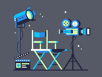 Director's Chair camera chair director film light movie