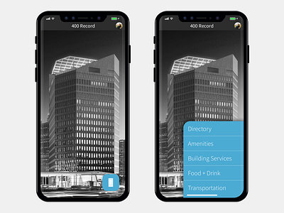 400 Record + iPhone X app app design ios11 iphone x product design real estate ui ux