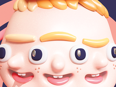 OtrosYo! 3d baby character octane smear