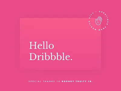 My Dribbble Debut debut dribbble mexico