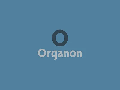 Organon blue branding ctcher grey start up