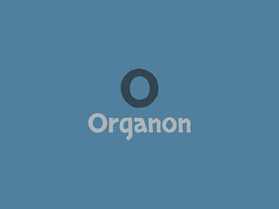 Organon blue branding ctcher grey start up